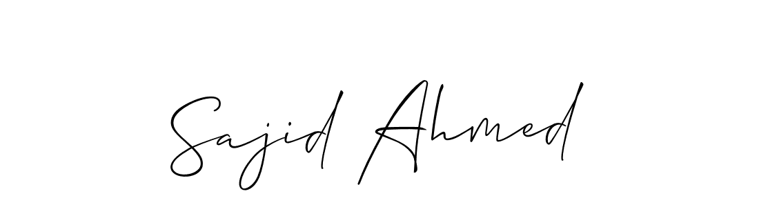 Design your own signature with our free online signature maker. With this signature software, you can create a handwritten (Allison_Script) signature for name Sajid Ahmed. Sajid Ahmed signature style 2 images and pictures png