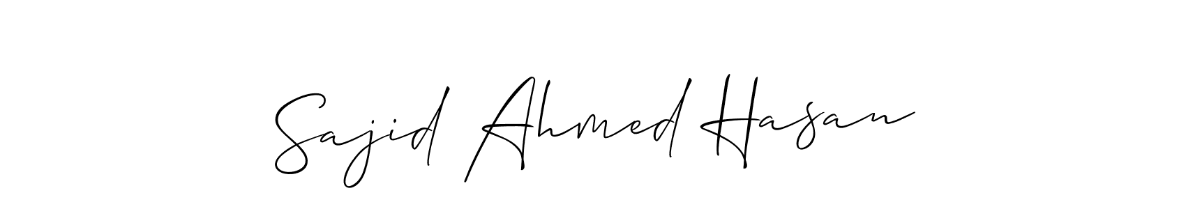 Check out images of Autograph of Sajid Ahmed Hasan name. Actor Sajid Ahmed Hasan Signature Style. Allison_Script is a professional sign style online. Sajid Ahmed Hasan signature style 2 images and pictures png