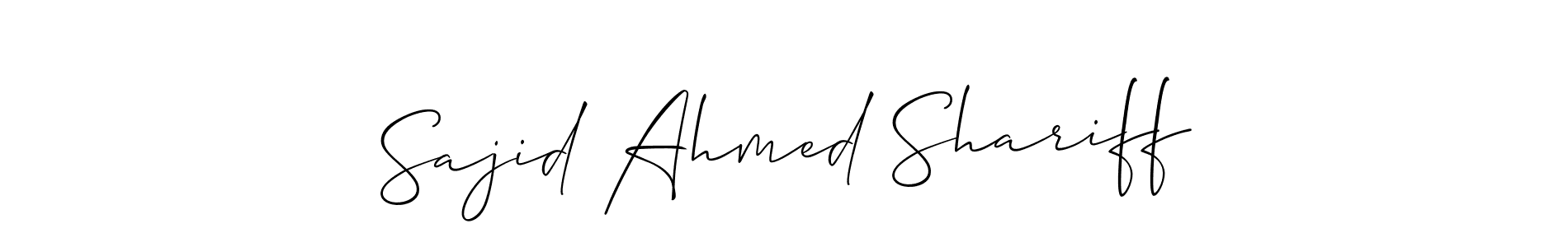 Make a beautiful signature design for name Sajid Ahmed Shariff. Use this online signature maker to create a handwritten signature for free. Sajid Ahmed Shariff signature style 2 images and pictures png