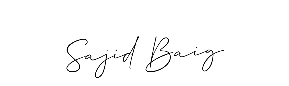Make a beautiful signature design for name Sajid Baig. Use this online signature maker to create a handwritten signature for free. Sajid Baig signature style 2 images and pictures png