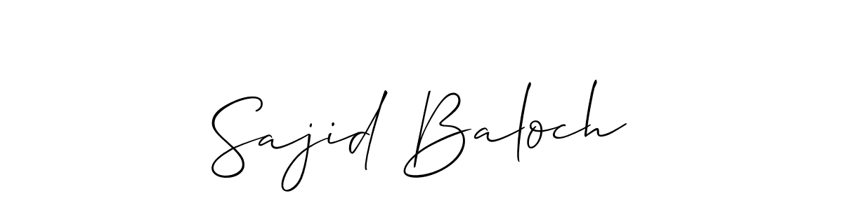 The best way (Allison_Script) to make a short signature is to pick only two or three words in your name. The name Sajid Baloch include a total of six letters. For converting this name. Sajid Baloch signature style 2 images and pictures png