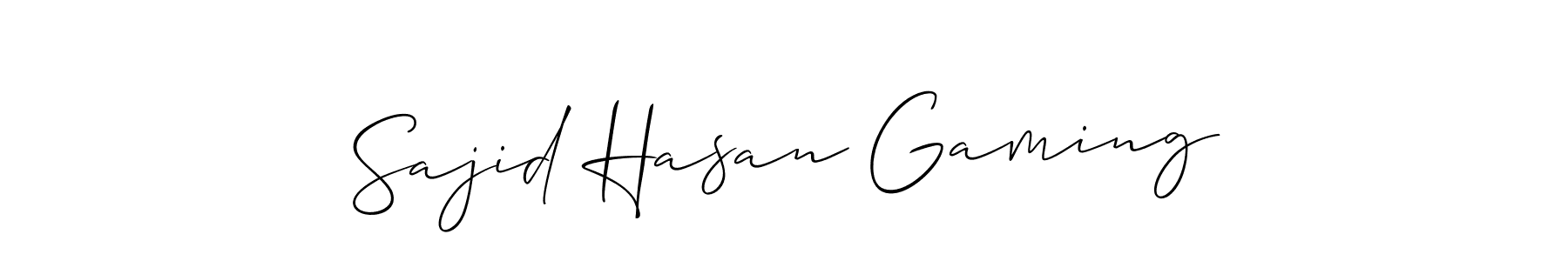 Design your own signature with our free online signature maker. With this signature software, you can create a handwritten (Allison_Script) signature for name Sajid Hasan Gaming. Sajid Hasan Gaming signature style 2 images and pictures png