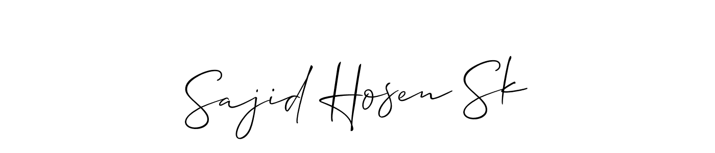 You can use this online signature creator to create a handwritten signature for the name Sajid Hosen Sk. This is the best online autograph maker. Sajid Hosen Sk signature style 2 images and pictures png