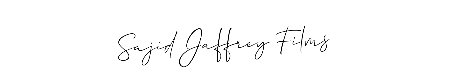 You can use this online signature creator to create a handwritten signature for the name Sajid Jaffrey Films. This is the best online autograph maker. Sajid Jaffrey Films signature style 2 images and pictures png