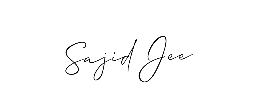 Use a signature maker to create a handwritten signature online. With this signature software, you can design (Allison_Script) your own signature for name Sajid Jee. Sajid Jee signature style 2 images and pictures png