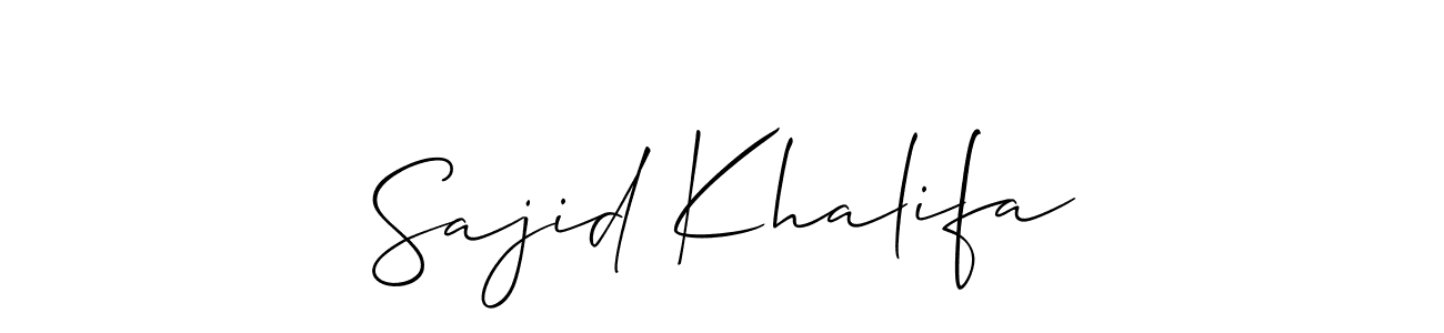 Once you've used our free online signature maker to create your best signature Allison_Script style, it's time to enjoy all of the benefits that Sajid Khalifa name signing documents. Sajid Khalifa signature style 2 images and pictures png