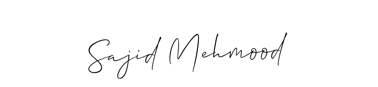 Design your own signature with our free online signature maker. With this signature software, you can create a handwritten (Allison_Script) signature for name Sajid Mehmood. Sajid Mehmood signature style 2 images and pictures png