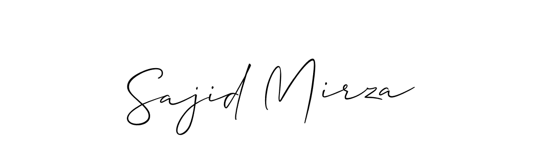 Also You can easily find your signature by using the search form. We will create Sajid Mirza name handwritten signature images for you free of cost using Allison_Script sign style. Sajid Mirza signature style 2 images and pictures png