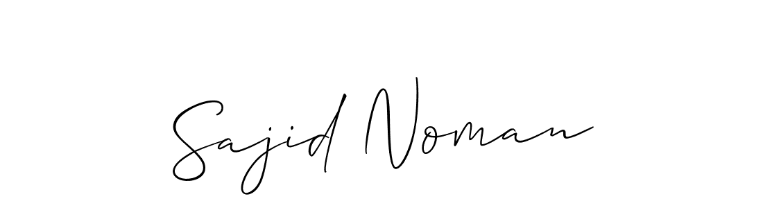 Design your own signature with our free online signature maker. With this signature software, you can create a handwritten (Allison_Script) signature for name Sajid Noman. Sajid Noman signature style 2 images and pictures png