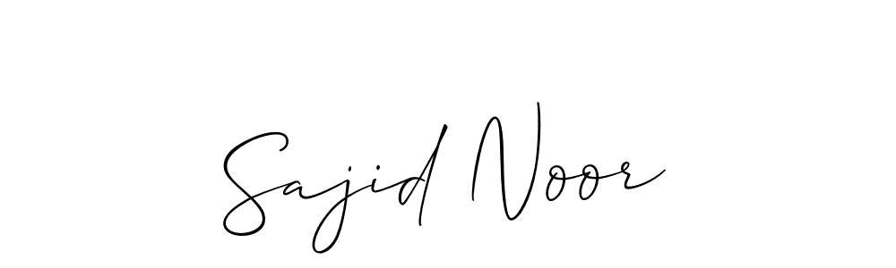 The best way (Allison_Script) to make a short signature is to pick only two or three words in your name. The name Sajid Noor include a total of six letters. For converting this name. Sajid Noor signature style 2 images and pictures png