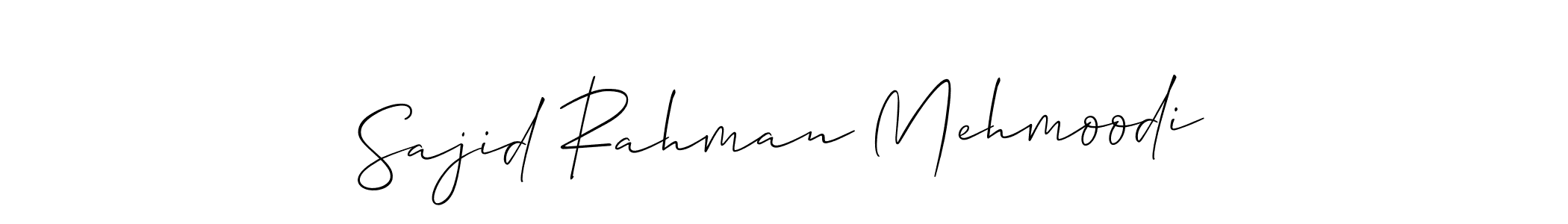 Make a beautiful signature design for name Sajid Rahman Mehmoodi. Use this online signature maker to create a handwritten signature for free. Sajid Rahman Mehmoodi signature style 2 images and pictures png