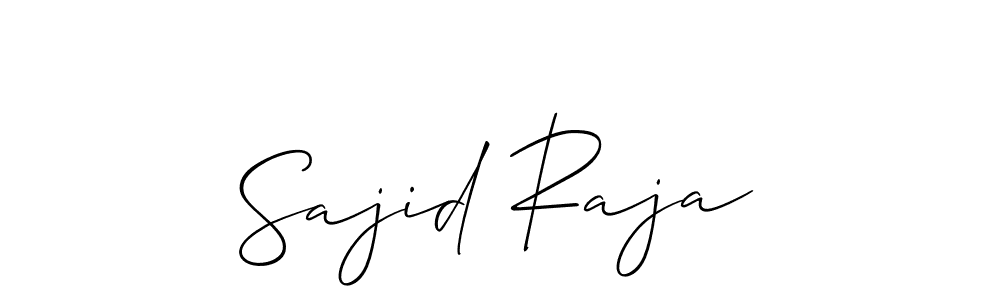 It looks lik you need a new signature style for name Sajid Raja. Design unique handwritten (Allison_Script) signature with our free signature maker in just a few clicks. Sajid Raja signature style 2 images and pictures png