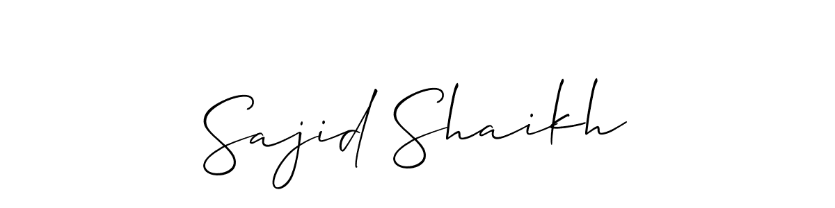 You should practise on your own different ways (Allison_Script) to write your name (Sajid Shaikh) in signature. don't let someone else do it for you. Sajid Shaikh signature style 2 images and pictures png