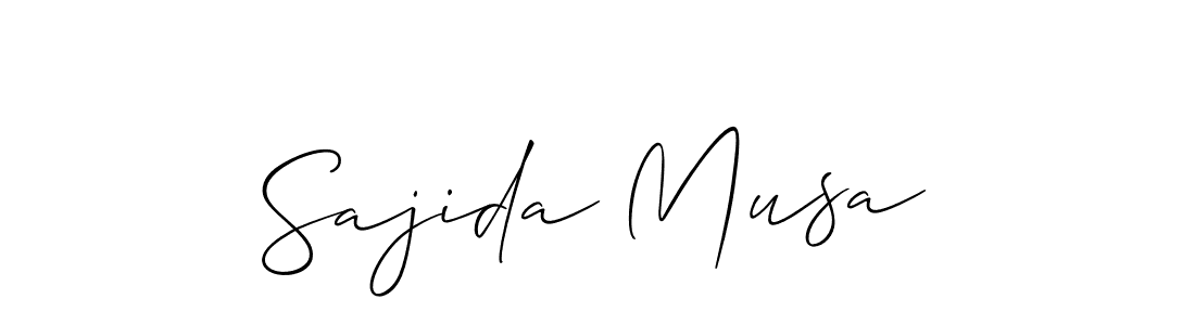Once you've used our free online signature maker to create your best signature Allison_Script style, it's time to enjoy all of the benefits that Sajida Musa name signing documents. Sajida Musa signature style 2 images and pictures png