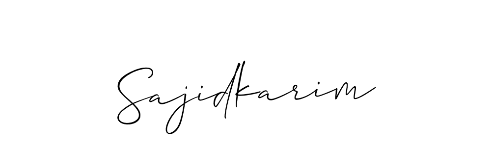 Similarly Allison_Script is the best handwritten signature design. Signature creator online .You can use it as an online autograph creator for name Sajidkarim. Sajidkarim signature style 2 images and pictures png