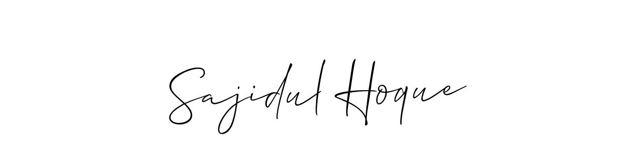 Also we have Sajidul Hoque name is the best signature style. Create professional handwritten signature collection using Allison_Script autograph style. Sajidul Hoque signature style 2 images and pictures png