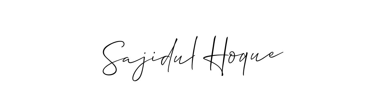 You should practise on your own different ways (Allison_Script) to write your name (Sajidul Hoque) in signature. don't let someone else do it for you. Sajidul Hoque signature style 2 images and pictures png