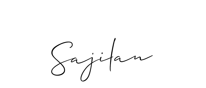 Best and Professional Signature Style for Sajilan. Allison_Script Best Signature Style Collection. Sajilan signature style 2 images and pictures png