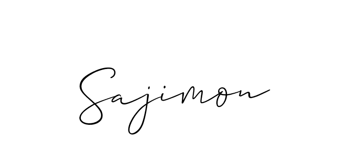 Best and Professional Signature Style for Sajimon. Allison_Script Best Signature Style Collection. Sajimon signature style 2 images and pictures png
