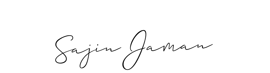 You should practise on your own different ways (Allison_Script) to write your name (Sajin Jaman) in signature. don't let someone else do it for you. Sajin Jaman signature style 2 images and pictures png