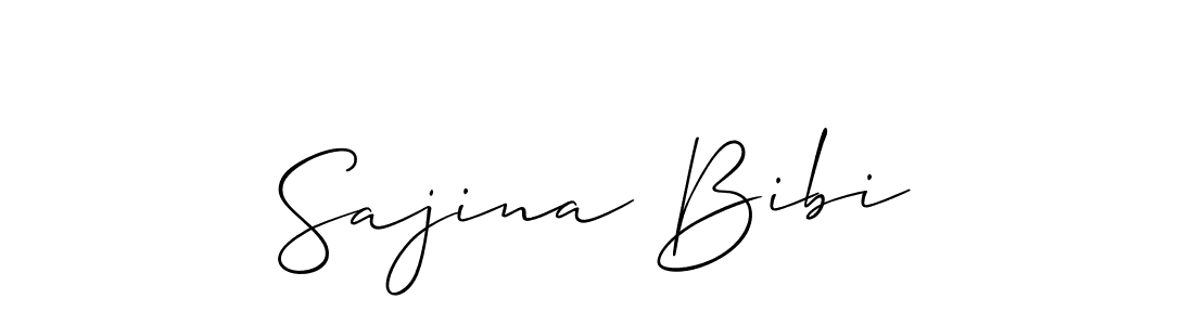 Make a short Sajina Bibi signature style. Manage your documents anywhere anytime using Allison_Script. Create and add eSignatures, submit forms, share and send files easily. Sajina Bibi signature style 2 images and pictures png