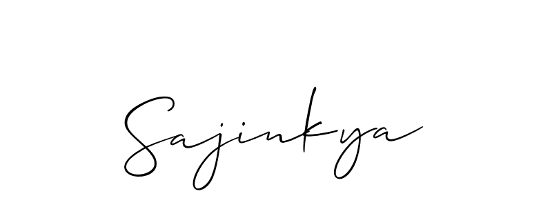 Sajinkya stylish signature style. Best Handwritten Sign (Allison_Script) for my name. Handwritten Signature Collection Ideas for my name Sajinkya. Sajinkya signature style 2 images and pictures png