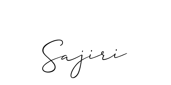 It looks lik you need a new signature style for name Sajiri. Design unique handwritten (Allison_Script) signature with our free signature maker in just a few clicks. Sajiri signature style 2 images and pictures png