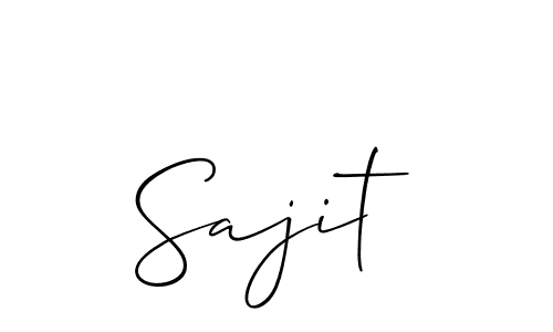 It looks lik you need a new signature style for name Sajit. Design unique handwritten (Allison_Script) signature with our free signature maker in just a few clicks. Sajit signature style 2 images and pictures png