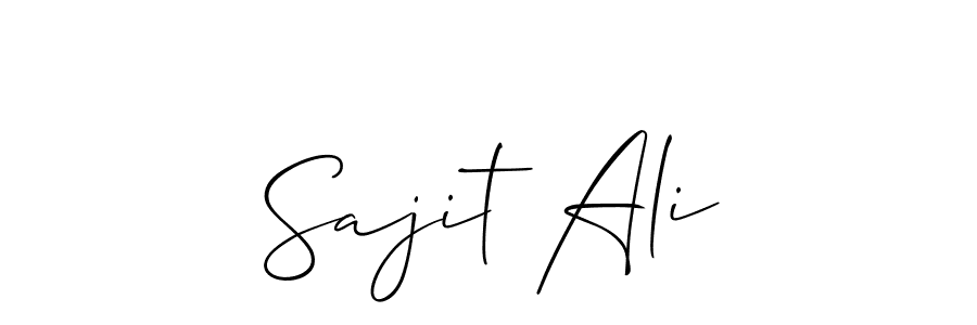 Make a beautiful signature design for name Sajit Ali. Use this online signature maker to create a handwritten signature for free. Sajit Ali signature style 2 images and pictures png