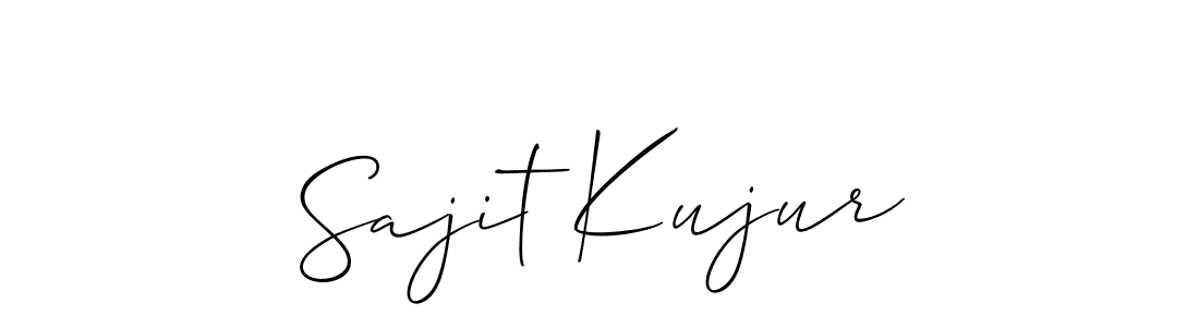 How to make Sajit Kujur signature? Allison_Script is a professional autograph style. Create handwritten signature for Sajit Kujur name. Sajit Kujur signature style 2 images and pictures png