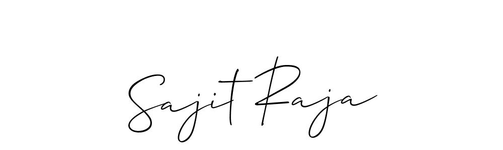 Create a beautiful signature design for name Sajit Raja. With this signature (Allison_Script) fonts, you can make a handwritten signature for free. Sajit Raja signature style 2 images and pictures png