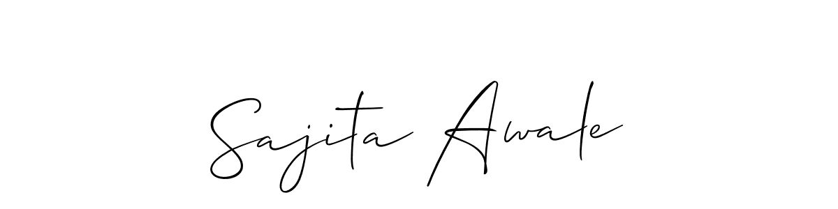 This is the best signature style for the Sajita Awale name. Also you like these signature font (Allison_Script). Mix name signature. Sajita Awale signature style 2 images and pictures png