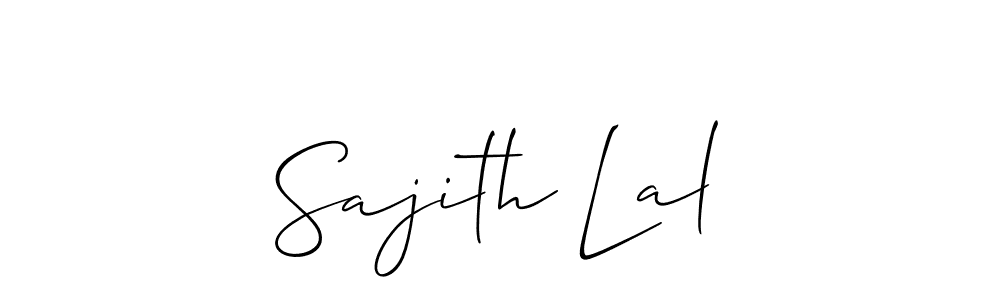 Use a signature maker to create a handwritten signature online. With this signature software, you can design (Allison_Script) your own signature for name Sajith Lal. Sajith Lal signature style 2 images and pictures png