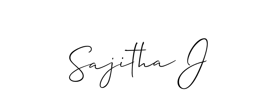 You should practise on your own different ways (Allison_Script) to write your name (Sajitha J) in signature. don't let someone else do it for you. Sajitha J signature style 2 images and pictures png