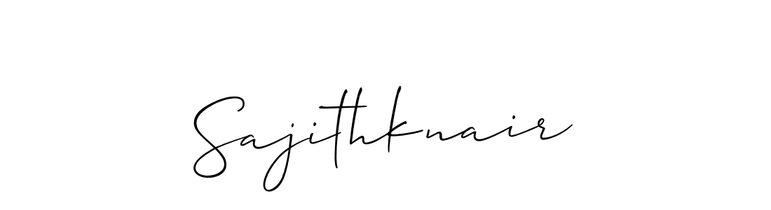 You should practise on your own different ways (Allison_Script) to write your name (Sajithknair) in signature. don't let someone else do it for you. Sajithknair signature style 2 images and pictures png