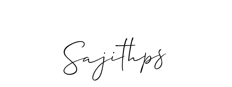 Best and Professional Signature Style for Sajithps. Allison_Script Best Signature Style Collection. Sajithps signature style 2 images and pictures png