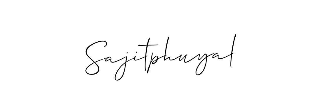 Best and Professional Signature Style for Sajitphuyal. Allison_Script Best Signature Style Collection. Sajitphuyal signature style 2 images and pictures png
