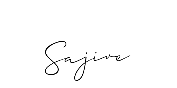 Once you've used our free online signature maker to create your best signature Allison_Script style, it's time to enjoy all of the benefits that Sajive name signing documents. Sajive signature style 2 images and pictures png