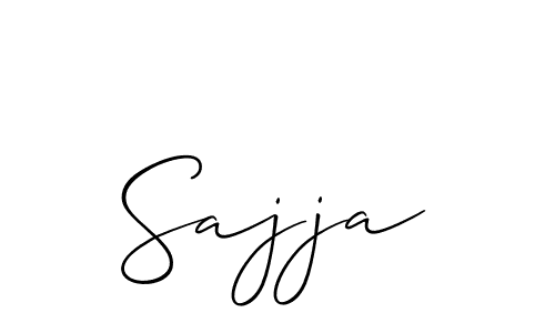 The best way (Allison_Script) to make a short signature is to pick only two or three words in your name. The name Sajja include a total of six letters. For converting this name. Sajja signature style 2 images and pictures png