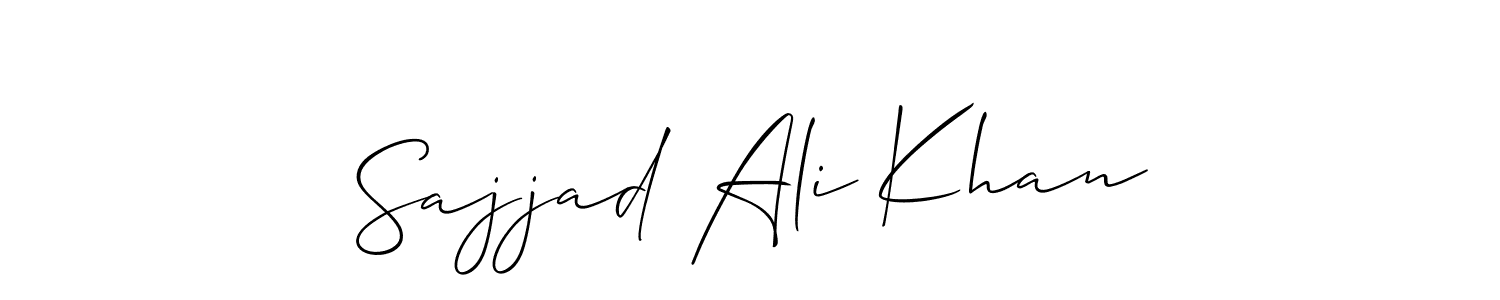 if you are searching for the best signature style for your name Sajjad Ali Khan. so please give up your signature search. here we have designed multiple signature styles  using Allison_Script. Sajjad Ali Khan signature style 2 images and pictures png