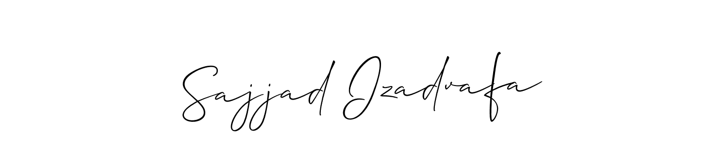 Also we have Sajjad Izadvafa name is the best signature style. Create professional handwritten signature collection using Allison_Script autograph style. Sajjad Izadvafa signature style 2 images and pictures png