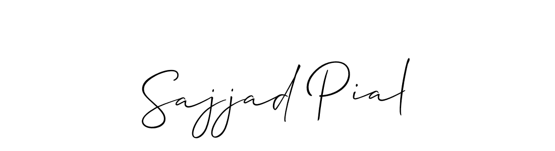 Also we have Sajjad Pial name is the best signature style. Create professional handwritten signature collection using Allison_Script autograph style. Sajjad Pial signature style 2 images and pictures png