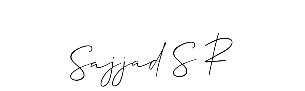 It looks lik you need a new signature style for name Sajjad S R. Design unique handwritten (Allison_Script) signature with our free signature maker in just a few clicks. Sajjad S R signature style 2 images and pictures png