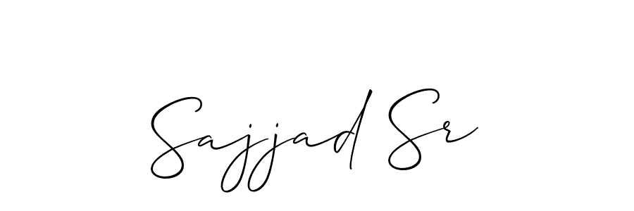 Similarly Allison_Script is the best handwritten signature design. Signature creator online .You can use it as an online autograph creator for name Sajjad Sr. Sajjad Sr signature style 2 images and pictures png