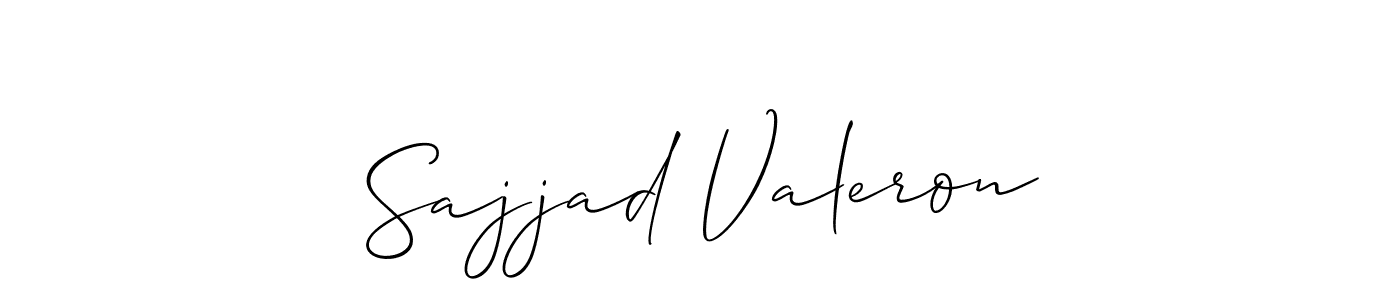 You can use this online signature creator to create a handwritten signature for the name Sajjad Valeron. This is the best online autograph maker. Sajjad Valeron signature style 2 images and pictures png