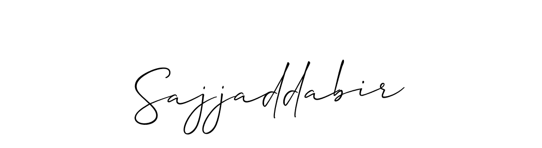 Allison_Script is a professional signature style that is perfect for those who want to add a touch of class to their signature. It is also a great choice for those who want to make their signature more unique. Get Sajjaddabir name to fancy signature for free. Sajjaddabir signature style 2 images and pictures png