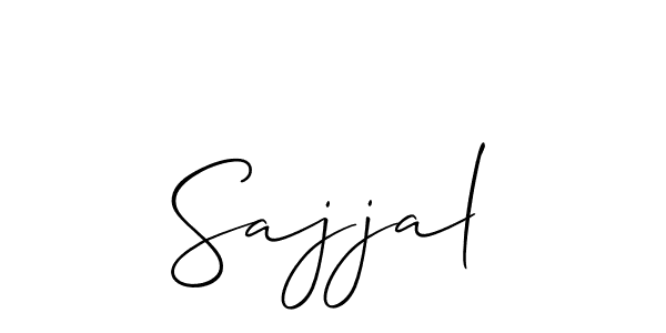 Also we have Sajjal name is the best signature style. Create professional handwritten signature collection using Allison_Script autograph style. Sajjal signature style 2 images and pictures png