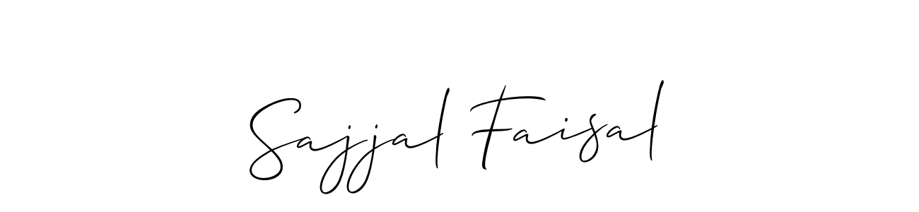 It looks lik you need a new signature style for name Sajjal Faisal. Design unique handwritten (Allison_Script) signature with our free signature maker in just a few clicks. Sajjal Faisal signature style 2 images and pictures png