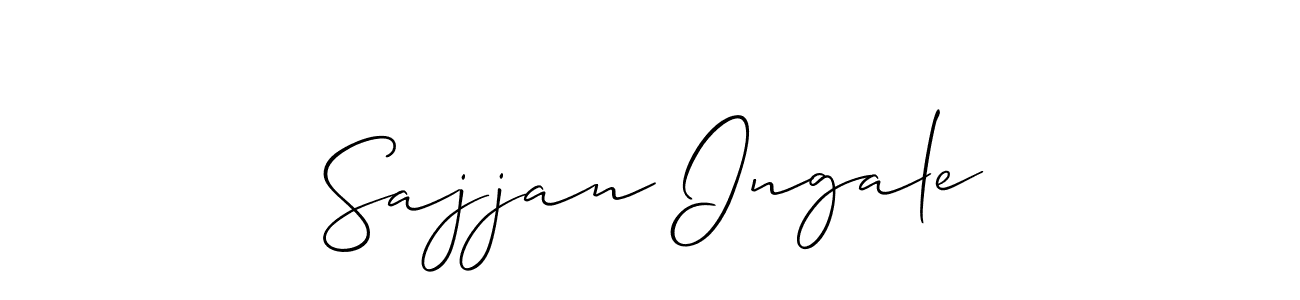How to make Sajjan Ingale signature? Allison_Script is a professional autograph style. Create handwritten signature for Sajjan Ingale name. Sajjan Ingale signature style 2 images and pictures png