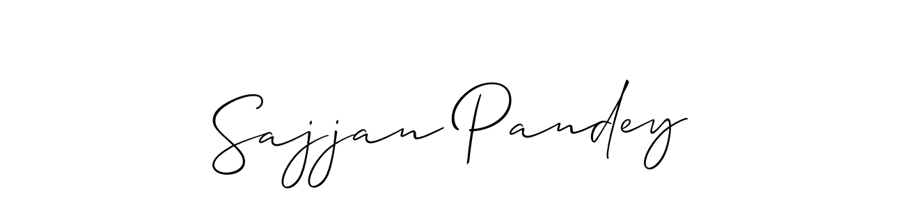 How to Draw Sajjan Pandey signature style? Allison_Script is a latest design signature styles for name Sajjan Pandey. Sajjan Pandey signature style 2 images and pictures png